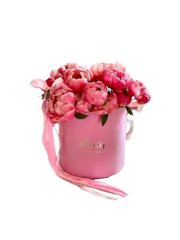 Velvet Cylinder - Peonies Means Love