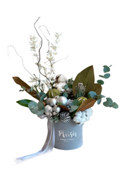 Christmas Velvet Mini Cylinder - Grey Mix