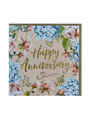 Greeting Card - Happy Anniversary Floral