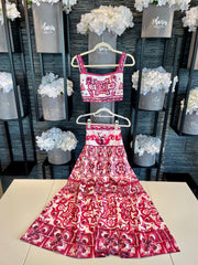 Greece Two-Piece Set - Pink