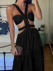 Black Cut-Out Dress