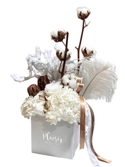 Christmas Festive All White Arrangement