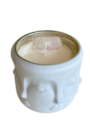 شمعة - فيزاج صويا مع كريستال وايت