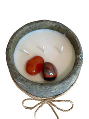 Soy Candle - Rustic Crystal Orange