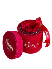 Forever Rose Infinity - Single Red Round Design