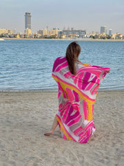 Fashion – Printed Kaftan Fuchsia