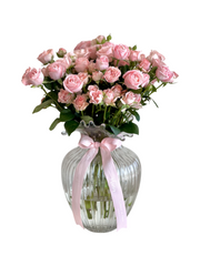 مزهرية متوسطة الحجم من بوبليشيوس - رذاذ وردي من الورود