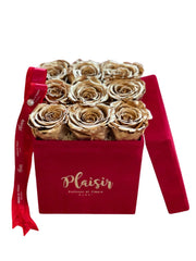 وردة فوريفر إنفينيتي - تسعة ذهب على أحمر