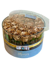 Forever Rose Infinity Acrylic Round - Gold