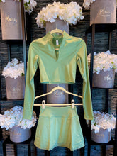 Long Sleeve Top and Skort - Olive