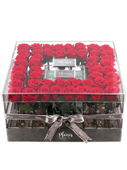 Forever Rose Infinity - VVIP Acrylic with Chocolates