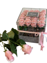 Acrylic Square - Fresh Roses