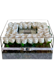 Forever Rose Infinity - VVIP Acrylic with Chocolates