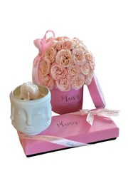 Giftset - Roses, Visage Crystal Candle, Choco