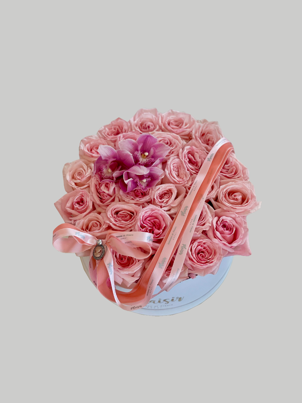 Velvet Hatbox - Rose Garden