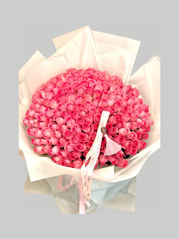 301 Pink Rose Bouquet - Hand-Tied Bouquet