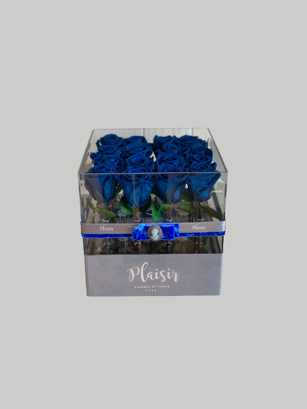 Forever Rose Infinity Royal Blue - Acrylic Square