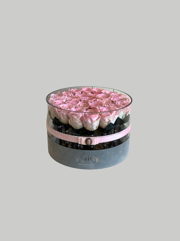 Acrylic Round - Fresh Roses Pink