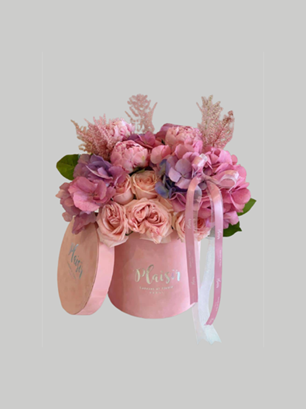 Velvet Cylinder - Pink Floral Couture