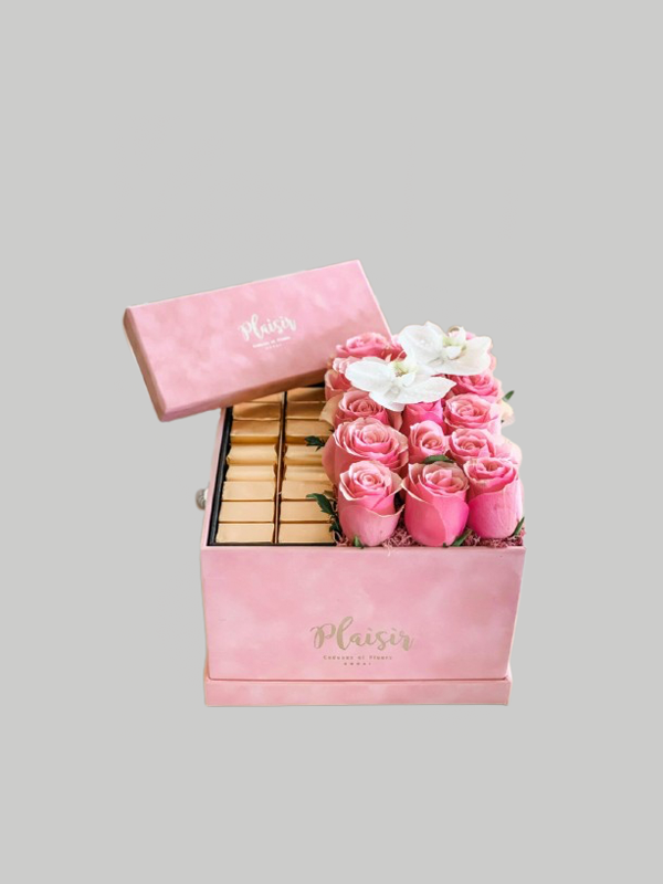 Velvet Chocobox - Pink Roses