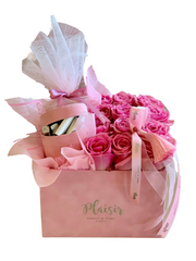 Velvet Chocobox - Roses, Chocolates, Candle