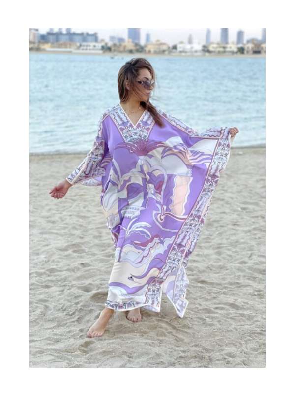 Fashion – Printed Kaftan Purple