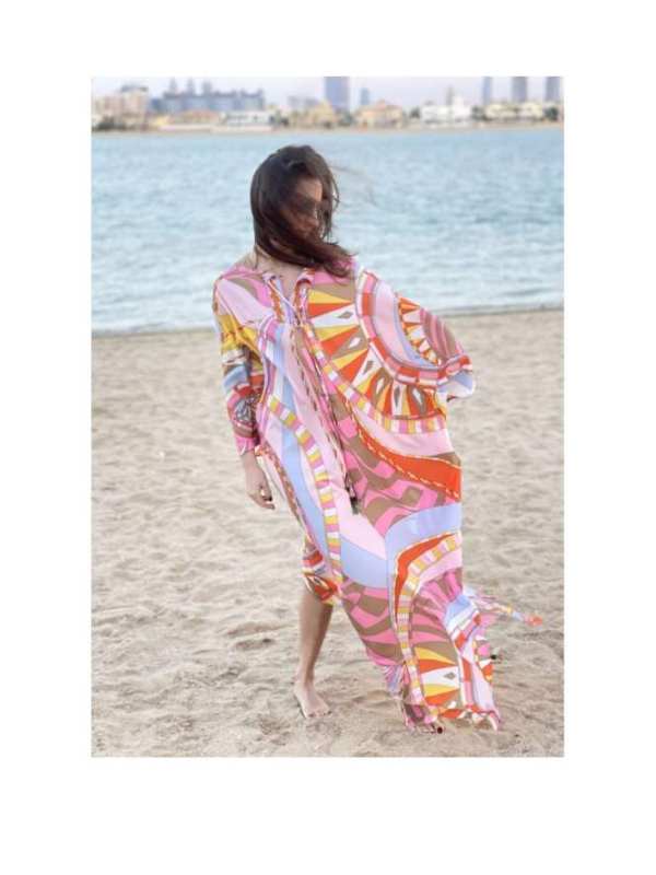 Fashion – Printed Kaftan Diamond Design