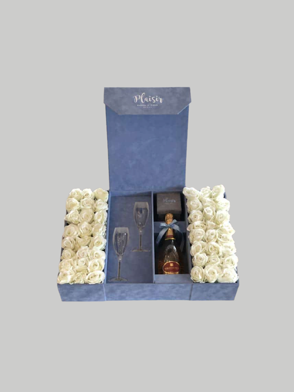 Velvet Christofle Celebration Box - Blue