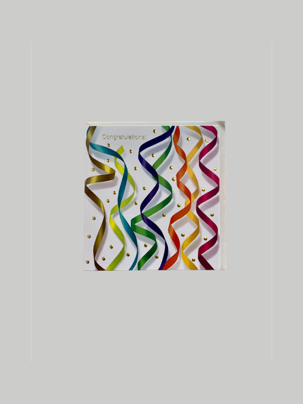 Greeting Card - Congratulations Ribbons