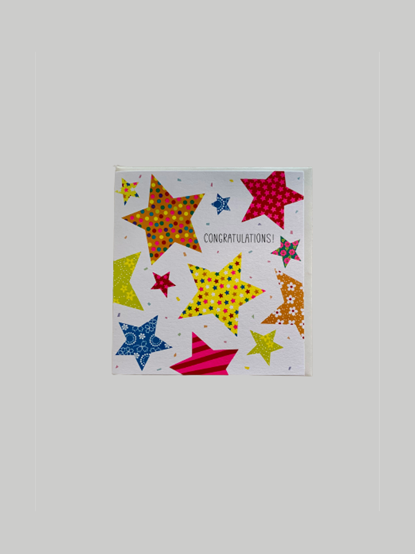 Greeting Card - Congratulations Stars