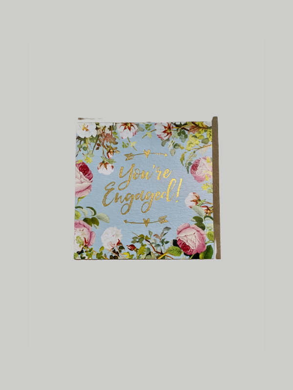 Greeting Card - Engagement Florals