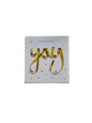 Greeting Card - Birthday Gold Ribbon