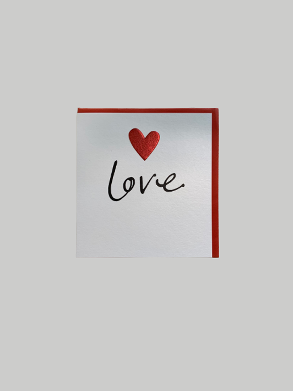 Greeting Card - Love Red Heart