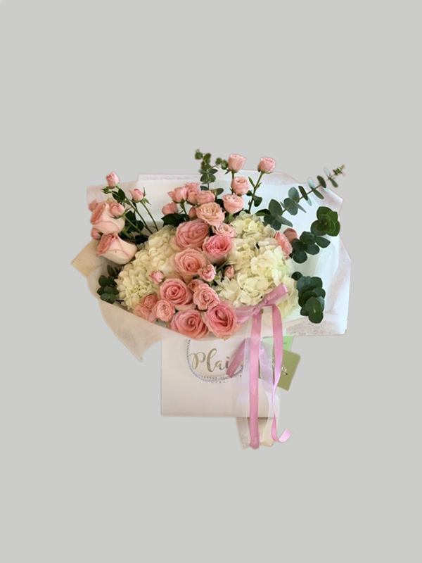 Pink and White Bouquet - Hand-Tied Bouquet