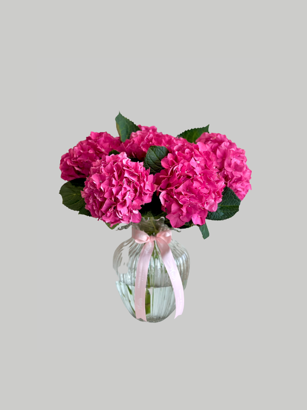 Vase Large Bubblicious - Pink Hydrangeas