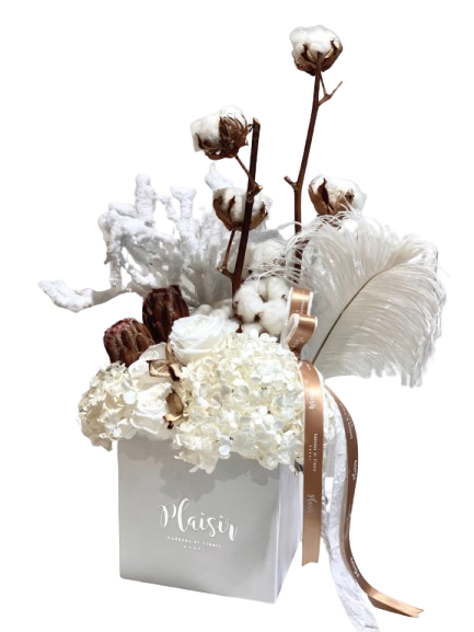 Christmas Festive All White Arrangement