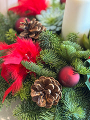 Christmas Wreath - Red and Green