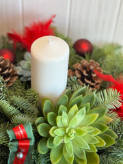 Christmas Wreath - Red and Green