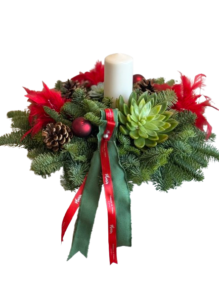 Christmas Wreath - Red and Green