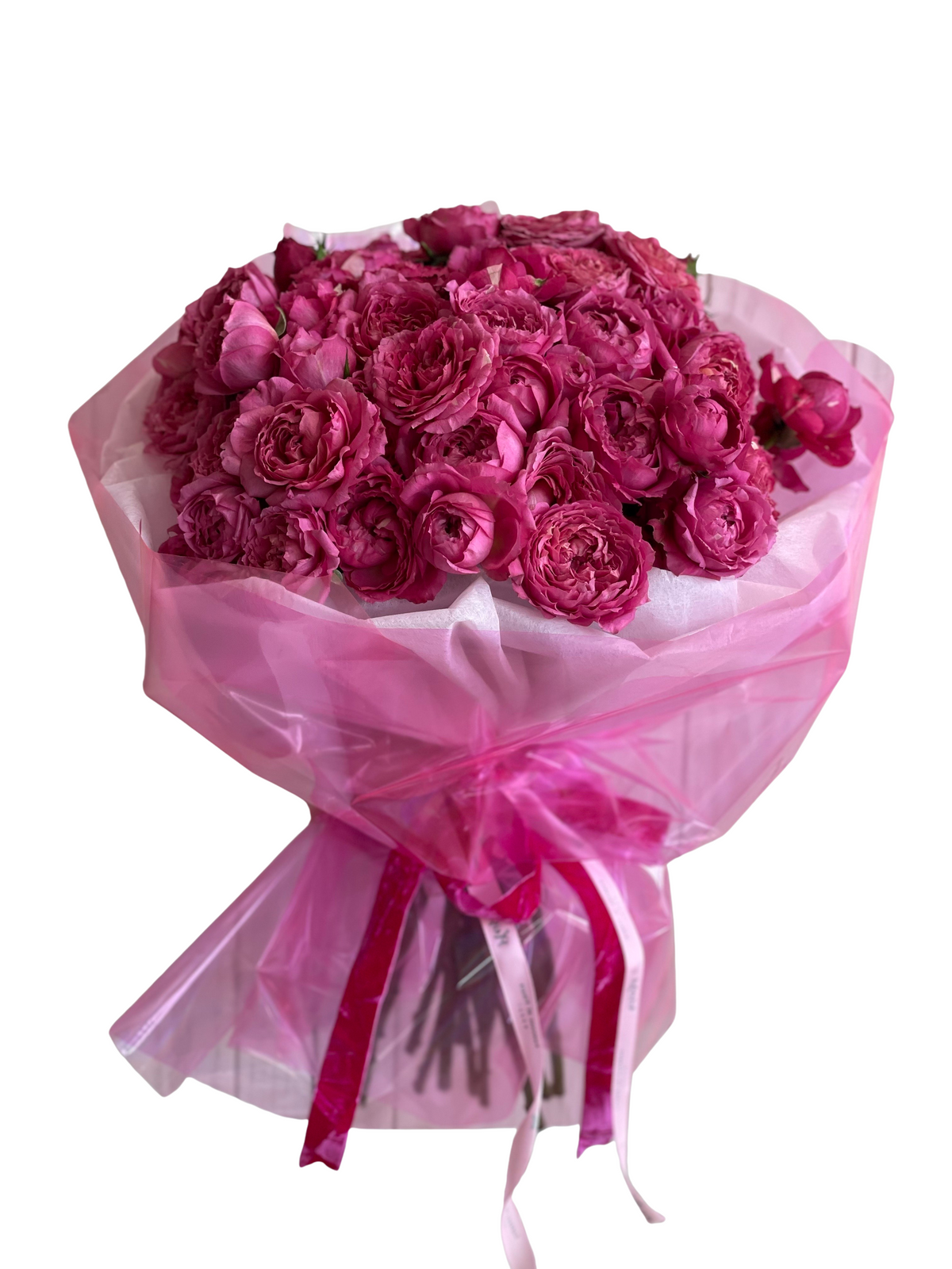 Hand-Tied Bouquet - Cerise Garden Roses