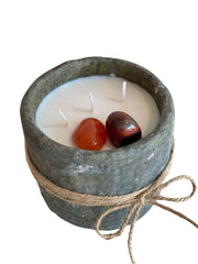 Soy Candle - Rustic Crystal Orange