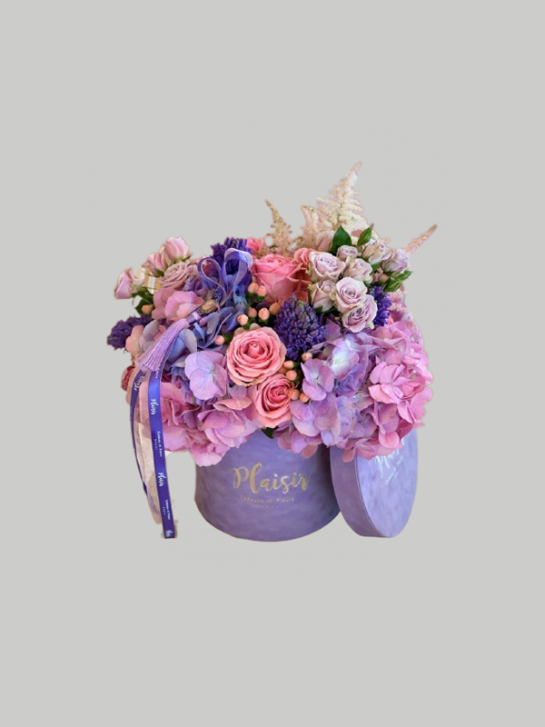 Velvet Cylinder - Lilac Floral