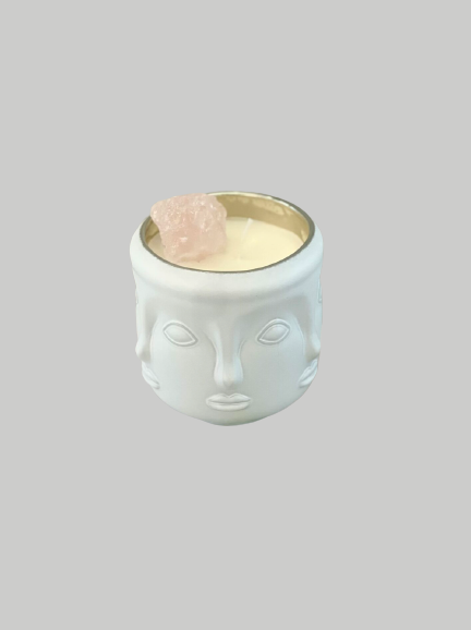 Candle - Visage Soy with Crystal White