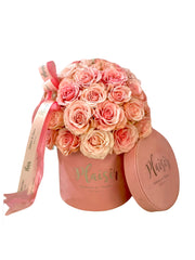 Velvet Cylinder Mini - Rose Dome