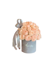Velvet Cylinder Petite - Pink Rose Dome