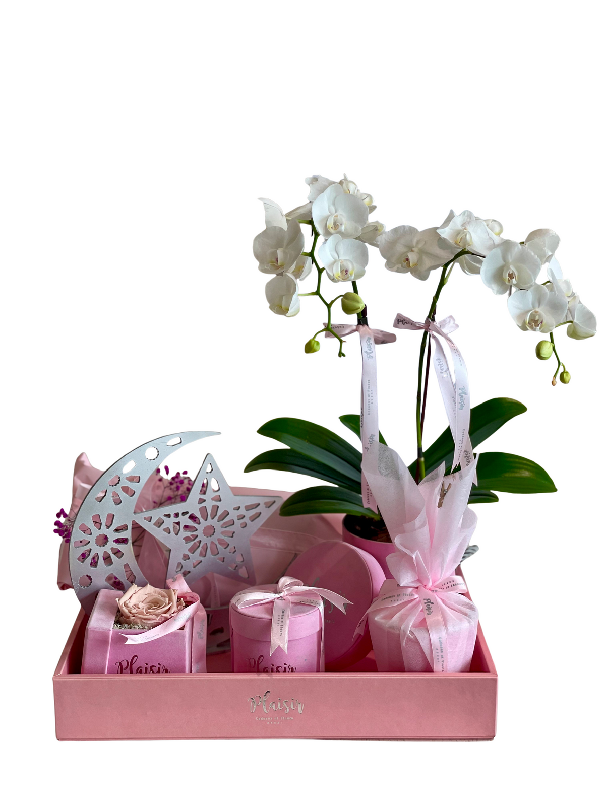 Luxury Orchids & Kaftan Ramadan Gift Tray