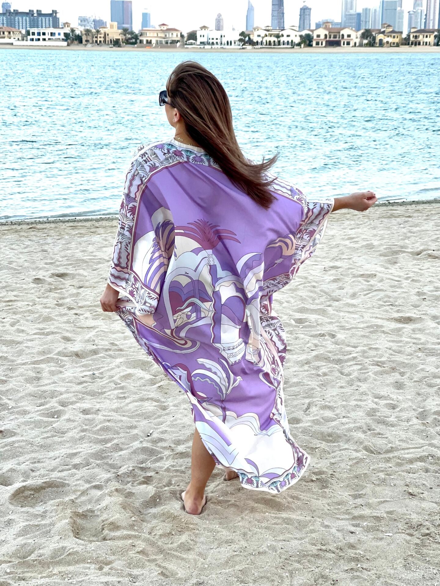 Fashion – Printed Kaftan Purple