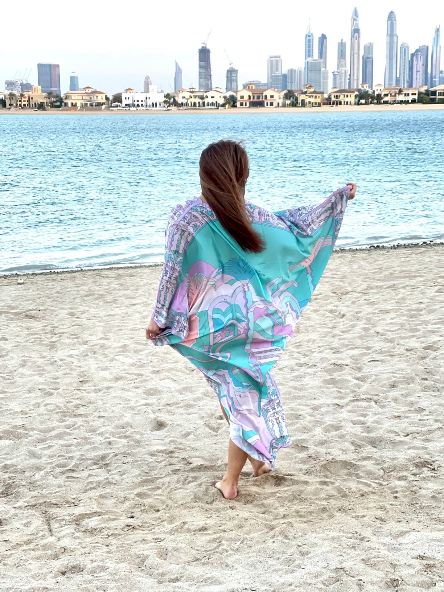 Fashion – Printed Kaftan Blue