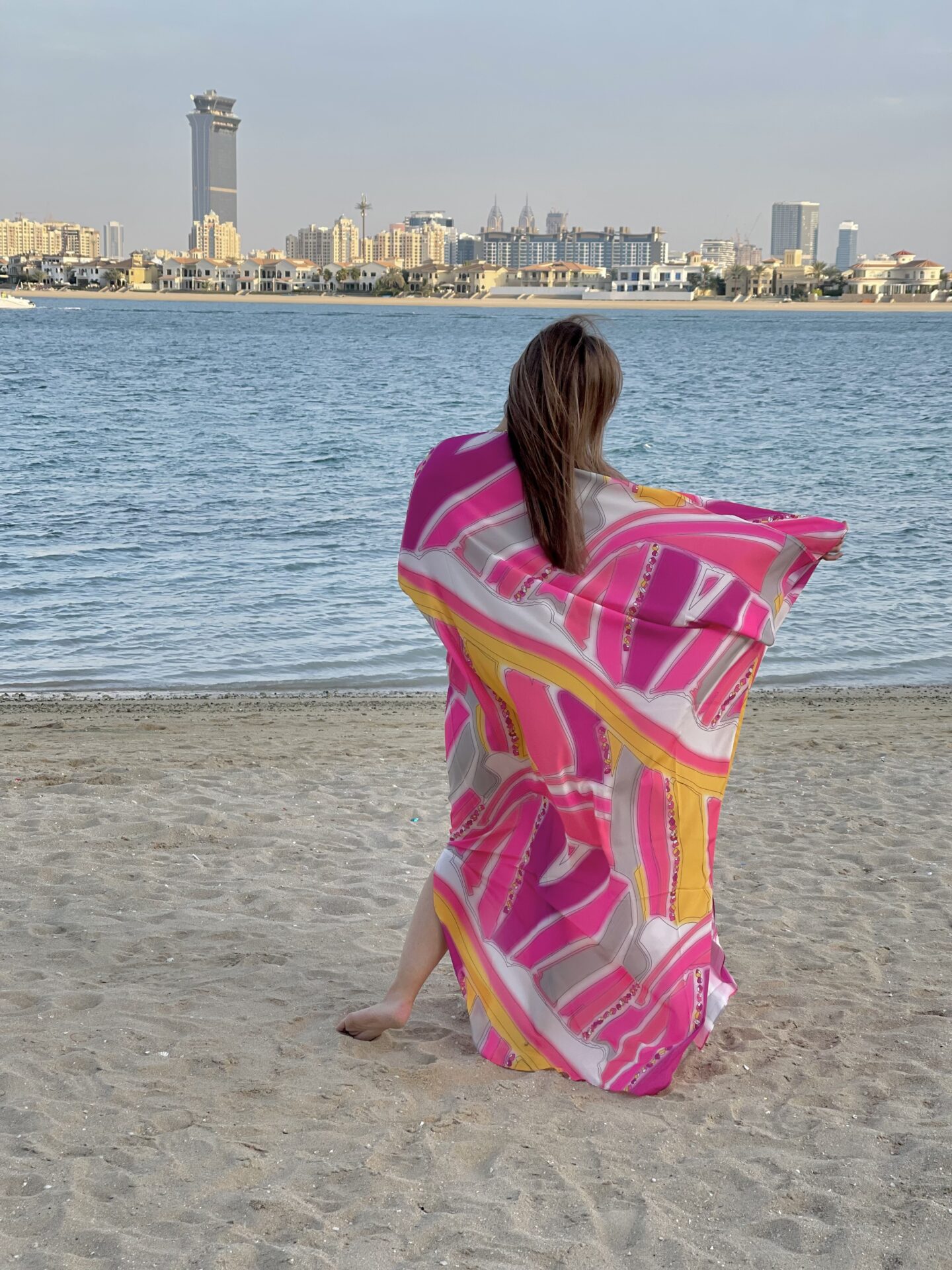 Fashion – Printed Kaftan Fuchsia