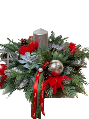 Christmas Wreath (Large) - Red and Green